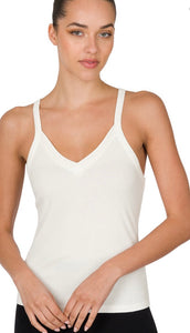 Only For You Ribbed Crop Cami