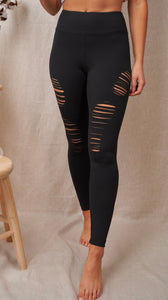 Distressed Out High Waited Leggings