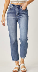 Impressed with You Cropped Straight Jeans