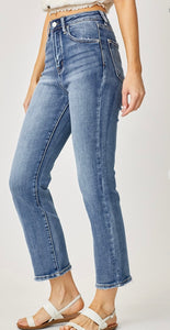 Impressed with You Cropped Straight Jeans