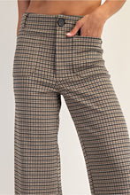 Houndstooth Straight Leg Pants