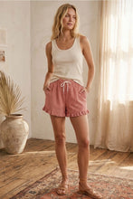 It Girl Checkered Shorts - Red