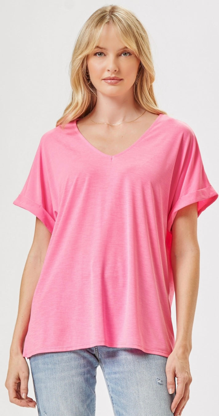 Ready For Anything Lizzy Top - Neon Pink