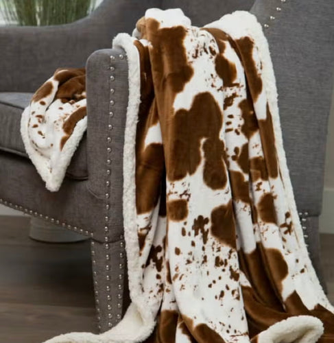 Giddy Up Cowhide Blanket