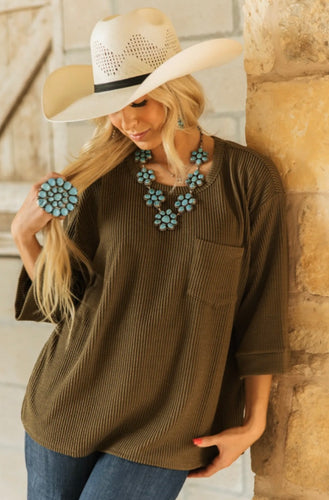 Choose Me Ribbed Top