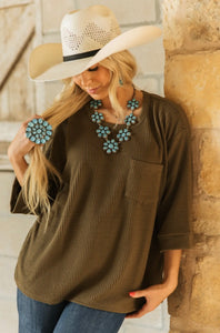 Choose Me Ribbed Top