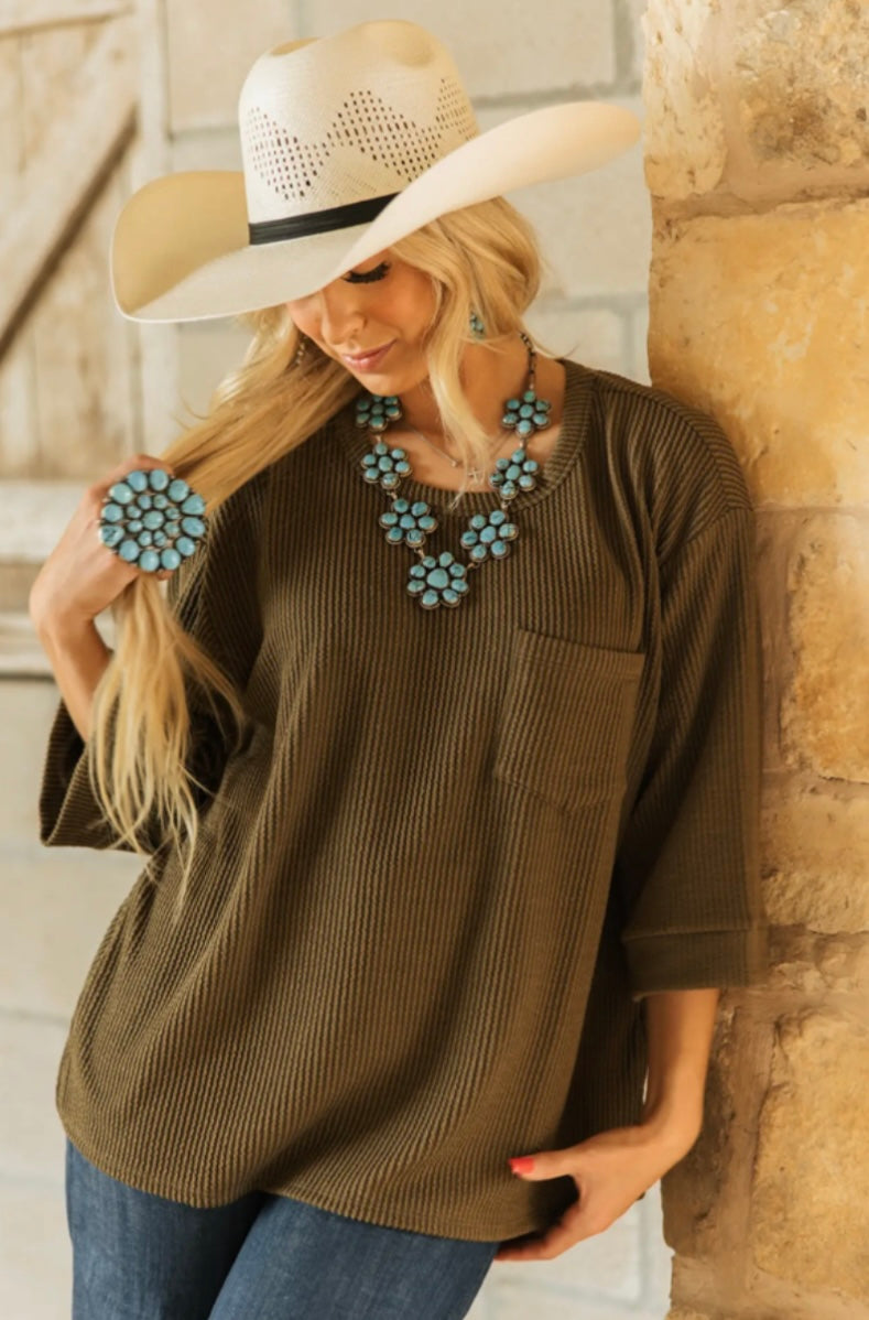 Choose Me Ribbed Top