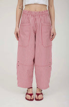 Inevitable Love Striped Pants - Red