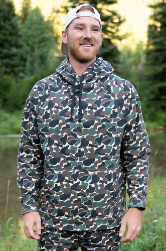 Burlebo Fleece Hoodie - Throwback Camo