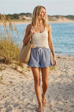It Girl Checkered Shorts - Navy