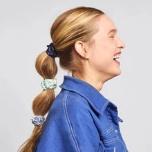 Ruched Satin Scrunchies - Garden Party