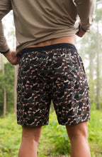 Burlebo Athletic Shorts - Throwback Camo - Black Liner