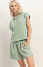 Cool Summer Vibes Short Set - Sage