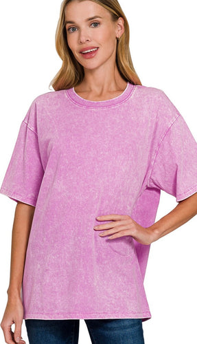 Kailee Acid Wash SS Top