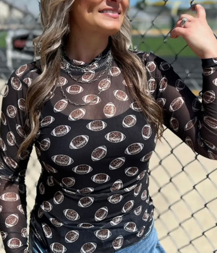Girls of Fall Mesh Top