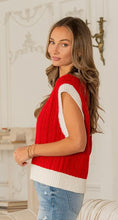 Sweet On You Cable V Neck Sweater Vest