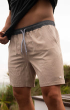 Burlebo Athletic Shorts - Heather Khaki - Driftwood Camo Liner