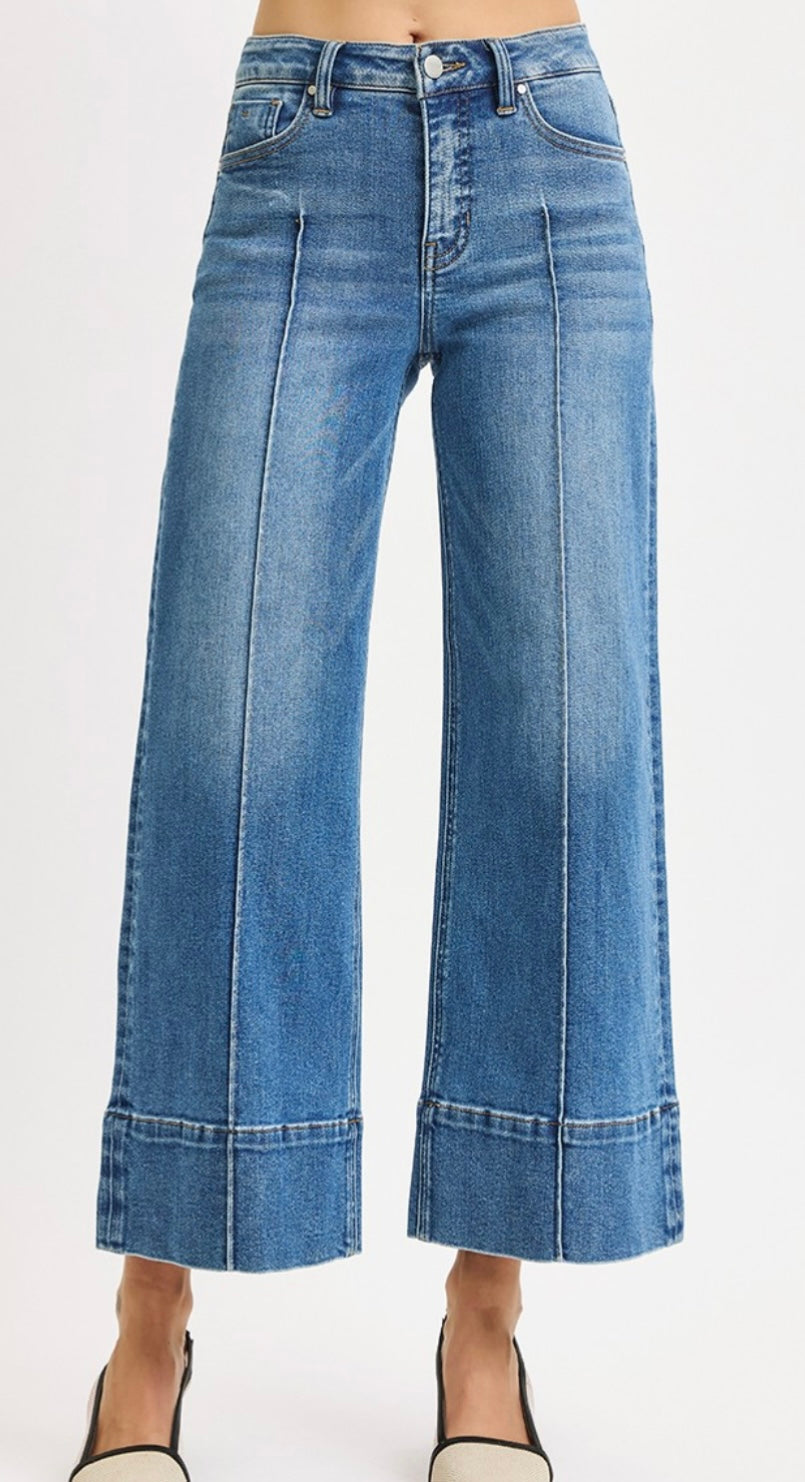 Risen Tummy Control MR Crop Jeans