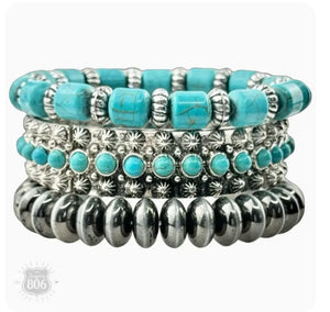 Western 3 pc. Stretch Bracelets