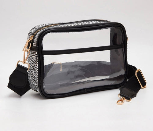 Bling Studded Clear Crossbody