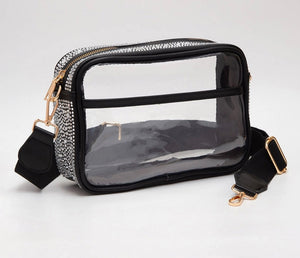 Bling Studded Clear Crossbody