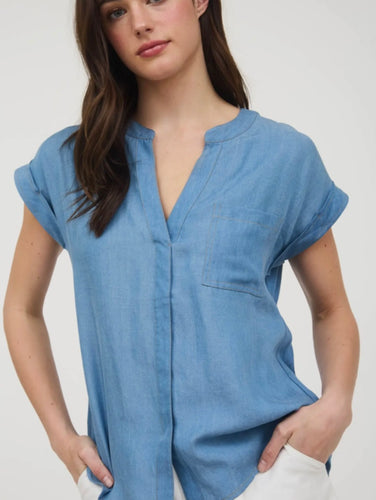 Something About Her Chambray Top