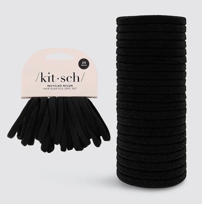 Kitsch 20pc Nylon Hair Elastic Bands