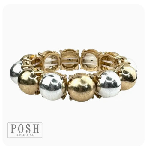 Matte Gold/Silver Bracelet