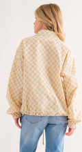 Checkered Latte Windbreaker