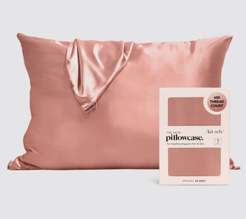 Kitsch Satin Pillowcase-Terracotta