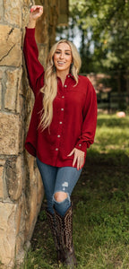 Truly Blessed Button-Up Top