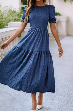 Strikingly Stunning Dress - Navy