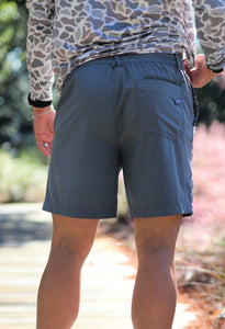 Burlebo Everyday Shorts - River Rock with Camo Pocket