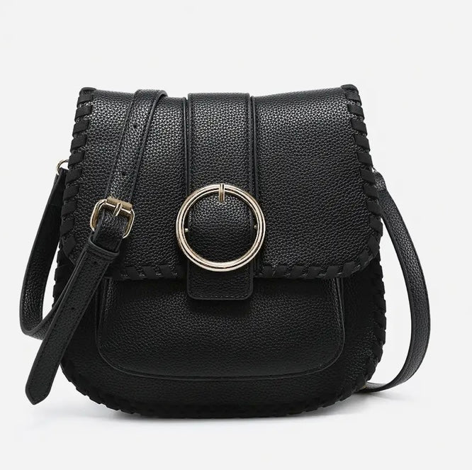 Jen & Co Sandra Buckle Flapover Crossbody