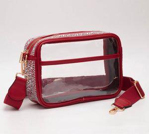 Bling Studded Clear Crossbody