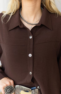 Truly Blessed Button-Up Top