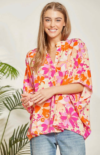 Vivid Memories Floral Top