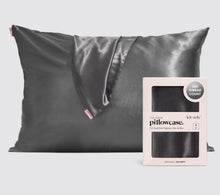 Kitsch Satin Pillowcase-Charcoal