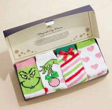 Christmas Fuzzy Socks (Assorted Pack of 4)