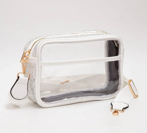 Bling Studded Clear Crossbody
