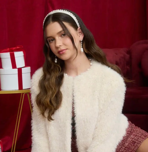 Show It Off Faux Fur Open Front Jacket