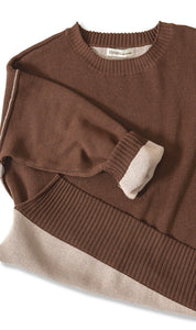 Double the Warmth Contrast Sweater