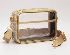 Bling Studded Clear Crossbody
