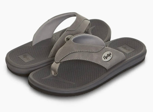 Men’s Michael Vegan Leaather Flip Flop - Gray