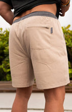 Burlebo Athletic Shorts - Heather Khaki - Driftwood Camo Liner