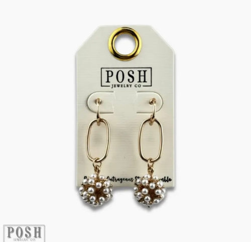 Pearl Cluster ER - Gold