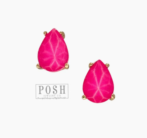 Neon Teardrop Stud ER