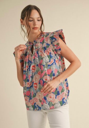 Pretty as a Picture Floral Top