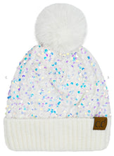 CC Sequin Pom Pom Beanie