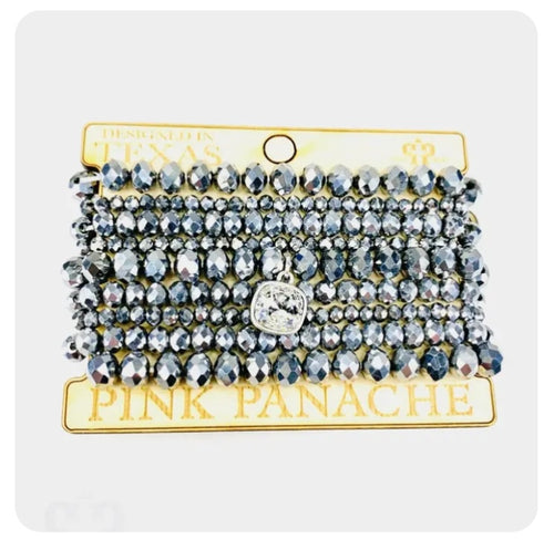 Silver 9-Strand Bracelet Stack